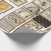 Vintages Bienenwaschpapier Geschenkpapier (Ecke)