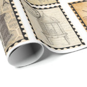 Vintages Bienenwaschpapier Geschenkpapier (Rolleneckpunkt)