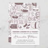 Vintages Bier 27. Geburtstag Einladungen Männer (Vorne/Hinten)