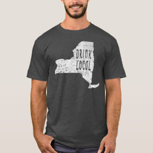 Vintages Bier aus der Region Drink New York T-Shirt