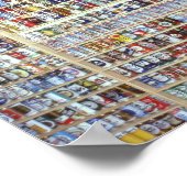 Vintages Bier, Bierkonservenwand Poster (Ecke)
