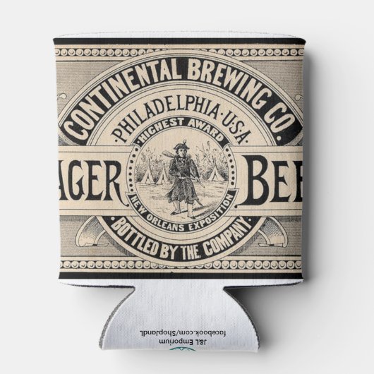 Vintages Bier Dosenkühler (Rückseite)