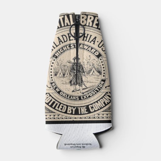 Vintages Bier Flaschenkühler (Rückseite)