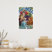 Vintages Bier Jugendstil Alphonse Mucha Poster (Küche)