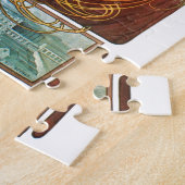 Vintages Bier Jugendstil Alphonse Mucha Puzzle (Seite)