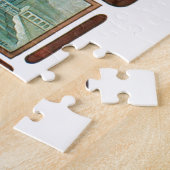 Vintages Bier Jugendstil Alphonse Mucha Puzzle (Seite)