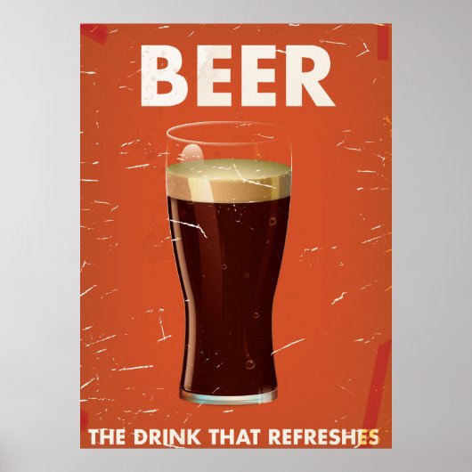 Vintages Bier Kommerzielles Poster. Poster (Vorne)