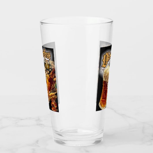 Vintages Bier-Party Glas (Links)