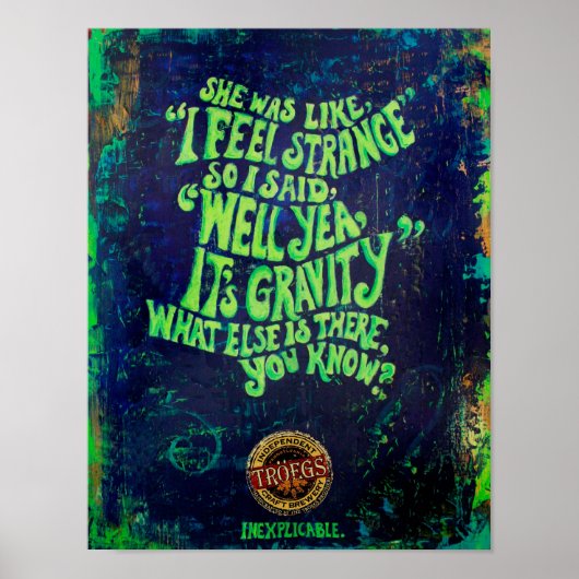 Vintages Bier Poster (Vorne)