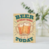 Vintages Bier Postkarte (Stehend Vorderseite)