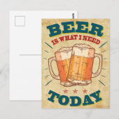 Vintages Bier Postkarte (Vorne/Hinten)