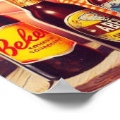 Vintages Bier Summer Girl Poster (Ecke)