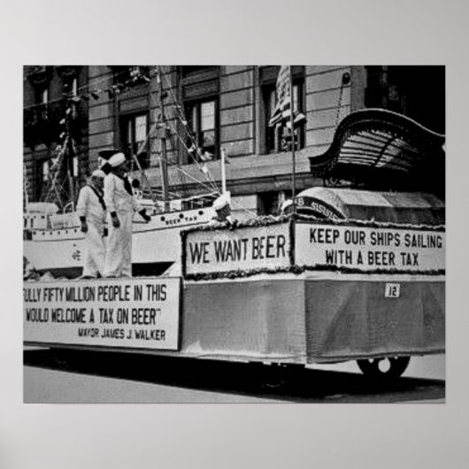 Vintages Bier-Verbot, Wir Wollte Bier-Verbot Poster (Vorne)