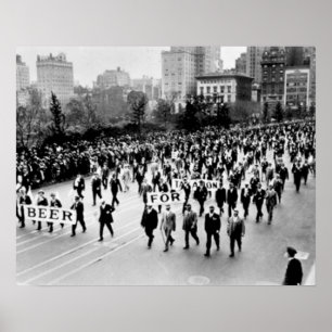 Vintages Bier-Verbot, Wir Wollte Bier-Verbot Poster