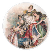 Vintages Bier-Werbeplakat Keramikknauf (Vorderseite)