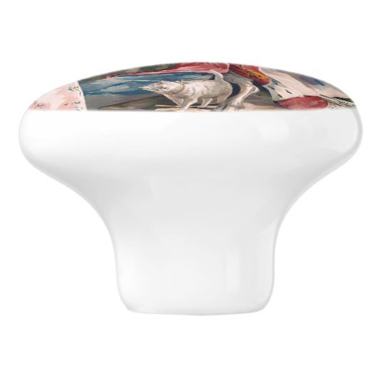 Vintages Bier-Werbeplakat Keramikknauf (Seitenansicht)