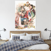 Vintages Bier-Werbeplakat Leinwanddruck (Insitu (Schlafzimmer))