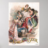 Vintages Bier-Werbeplakat Poster (Vorne)