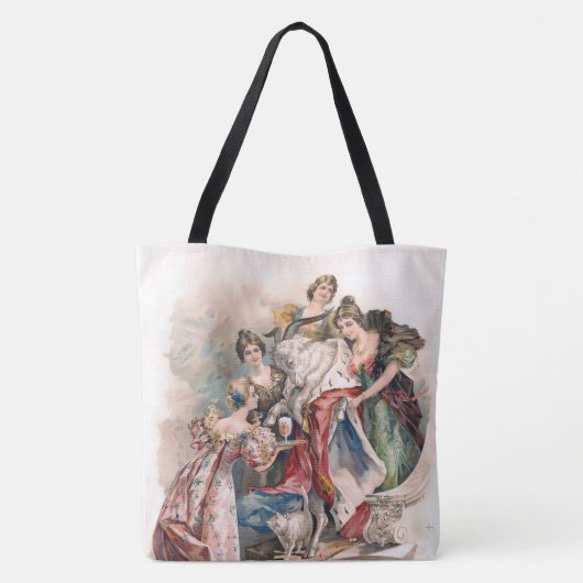 Vintages Bier-Werbeplakat Tasche (Rückseite)