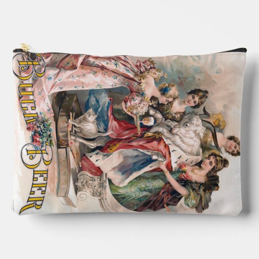 Vintages Bier-Werbeplakat Zubehörtasche (Vorderseite)