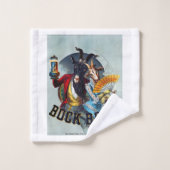 Vintages Bierposter Badhandtuch Set (Waschlappen)
