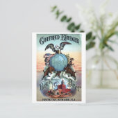 Vintages Bierposter Postkarte (Stehend Vorderseite)