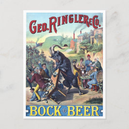 Vintages Bierposter Postkarte