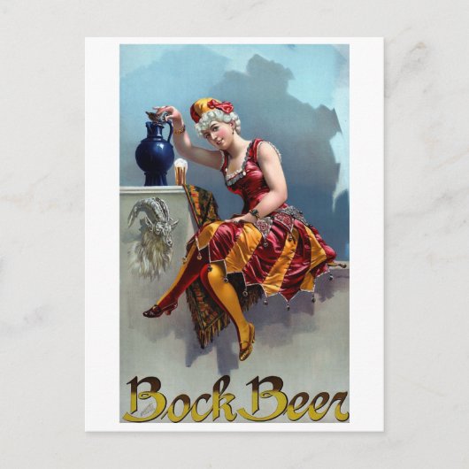 Vintages Bierposter Postkarte (Vorderseite)