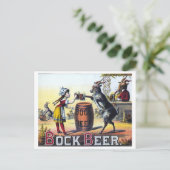 Vintages Bierposter Postkarte (Stehend Vorderseite)