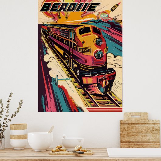 Vintages Bierposter - Retro-Brauerei-Werbung Poster (Küche)