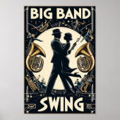 Vintages Big Band Swing-Poster Poster (Vorne)