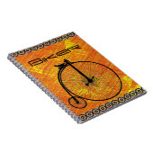 Vintages Bike-Notebook Notizblock (Rechte Seite)