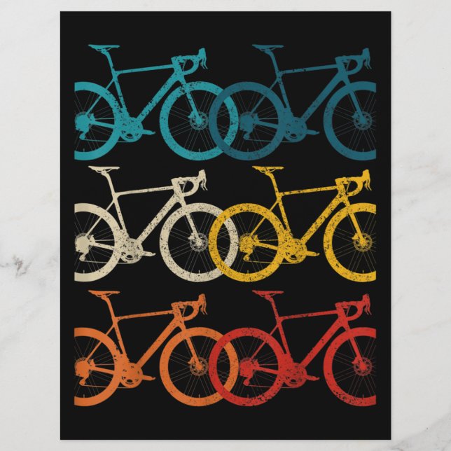 Vintages Bike Rad Racing Rad Briefbogen (Vorderseite)