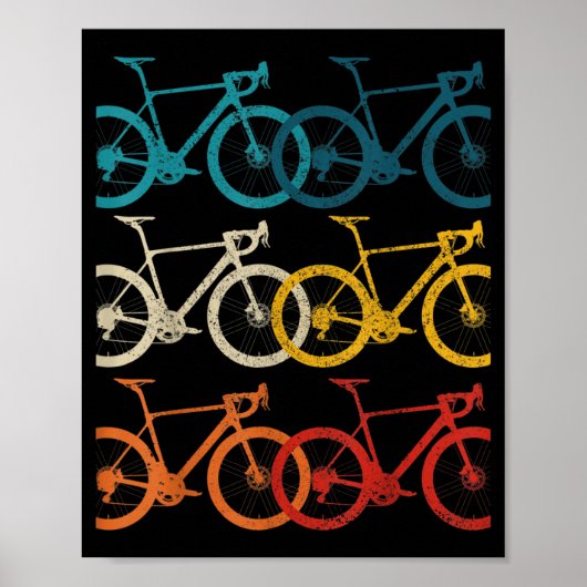 Vintages Bike Rad Racing Rad Poster (Vorne)