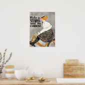Vintages Bike-Werbeplakat Poster (Küche)