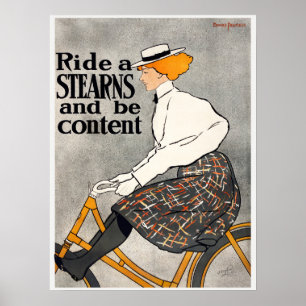Vintages Bike-Werbeplakat Poster