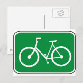 Vintages Bike-Zeichen Postkarte (Vorne/Hinten)