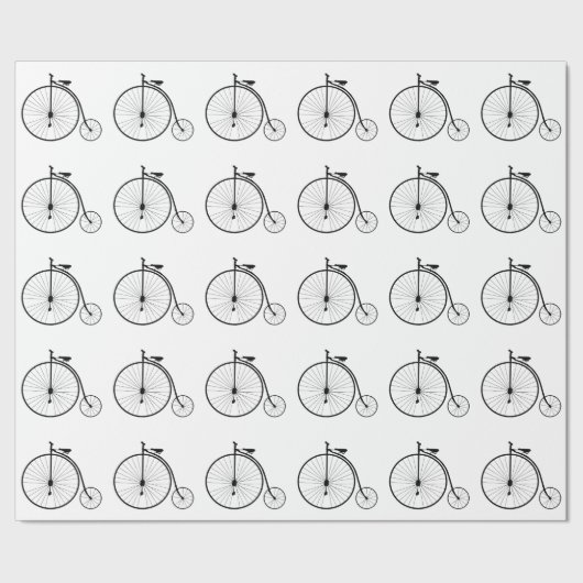 Vintages Bikepapierpapier Geschenkpapier (Saum)