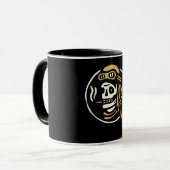Vintages Biker-Ghost-Pilot Halloween-Funny-Geschen Tasse (Vorderseite Links)