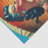 Vintages Bikini-Button Seidenpapier (Ausschnitt)