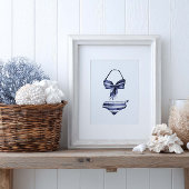 Vintages Bikini-Poster Poster