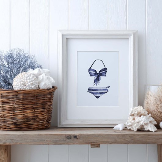 Vintages Bikini-Poster Poster
