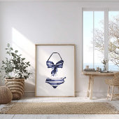 Vintages Bikini-Poster Poster