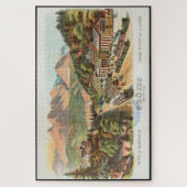 Vintages Bild am Bahnhof Puzzle (Vertikal)