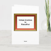 Vintages Bild der Replik, lustiger guter Gefährte! Karte (Rückseite)