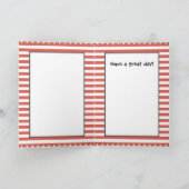 Vintages Bild, die Flagge anhebend Karte (Innenseite)