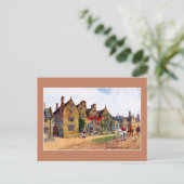 Vintages Bild Lygon Arms Broadway Art Postkarte (Stehend Vorderseite)