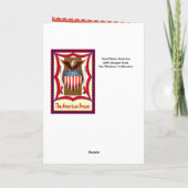 Vintages Bild, patriotische Symbole Karte (Rückseite)