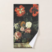 Vintages Bild Stillleben mit Blume Badhandtuch Set (Handtuch)