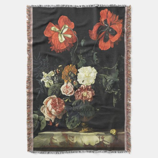 Vintages Bild Stillleben mit Blume Decke (Vorderseite Vertikal)